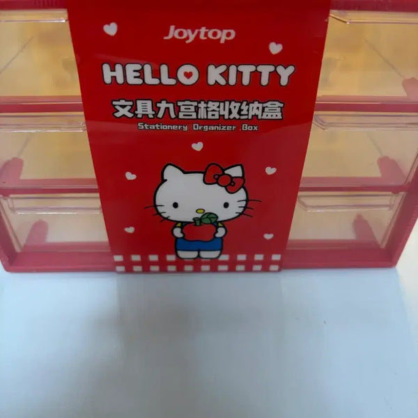 [BUNJANG] Hello Kitty 9-Compartment Mini Drawer Storage Box / 헬로키티 미니 서랍장 9칸 수납함