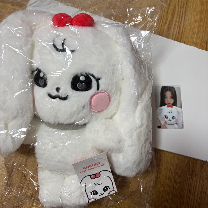[BUNJANG] IVE Mini-V School Pop-up MD Cherry Doll + Jang Wonyoung Photocard / 아이브 미니브 스쿨 팝업 MD / 체리 인형 + 장원영 포카