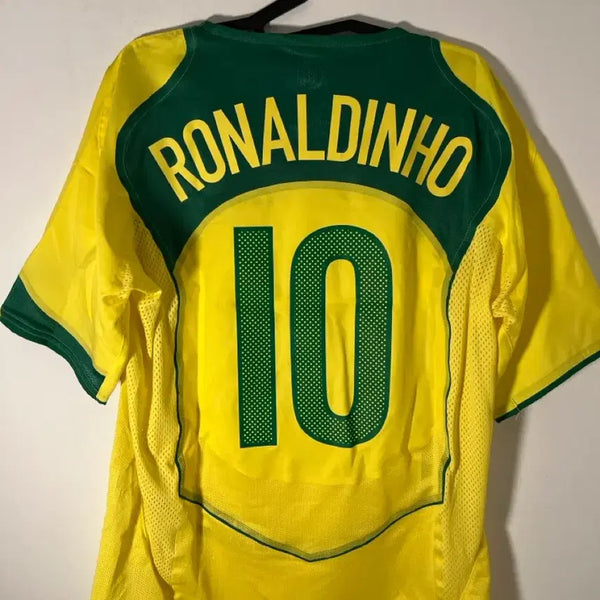 [BUNJANG] Nike Brazil 2004 Reissue Ronaldinho Soccer Jersey / 나이키 브라질 2004 리이슈 호나우지뉴 축구유니폼