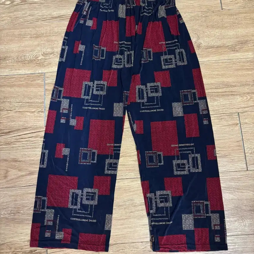 [BUNJANG] Patterned Cooling Pajama Pants / 패턴 쿨 냉장고 바지