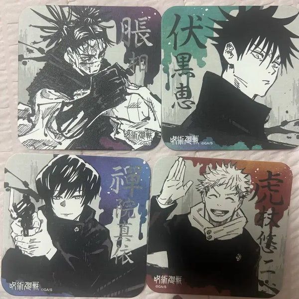 [BUNJANG] Jujutsu Kaisen Jump Shop Original Art Coaster Set (Mai, Megumi, Choso, Yuji) / 주술회전 점프샵 원화 아트코스터 마이 / 메구미/ 쵸소우 / 유지