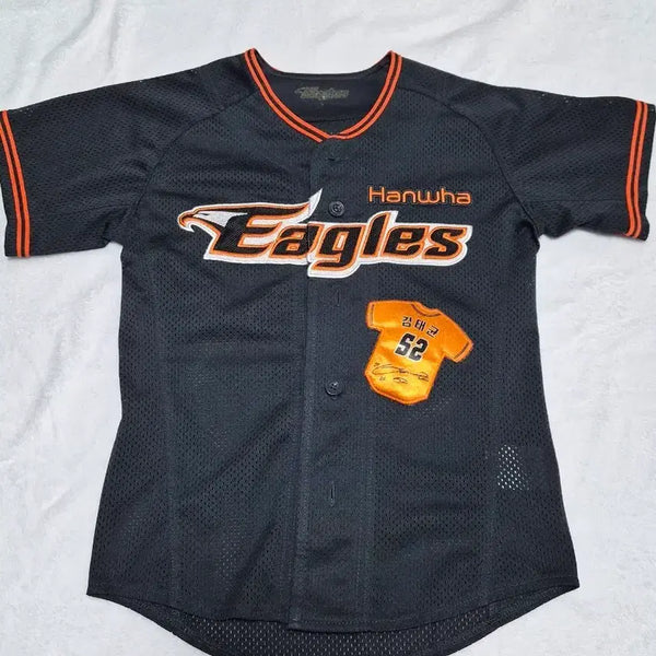 [BUNJANG] Hanwha Eagles Black Baseball Uniform #52 / 5세) 한화 이글스 검정 야구 유니폼 영구결번52번