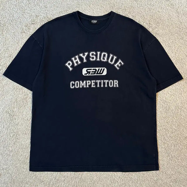 [BUNJANG] RBW Logo Short Sleeve T-Shirt Navy / [L] RBW 로고 반팔 티셔츠 네이비