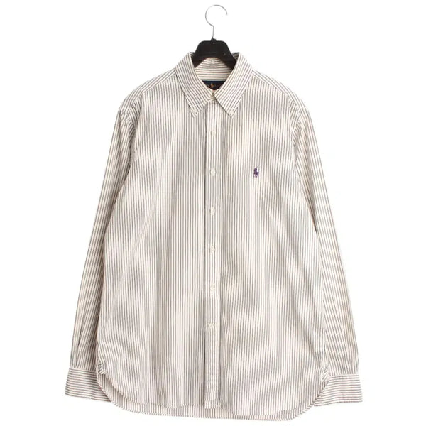 [BUNJANG] Polo Ralph Lauren Striped Shirt - Size M / M 폴로 스트라이프 셔츠