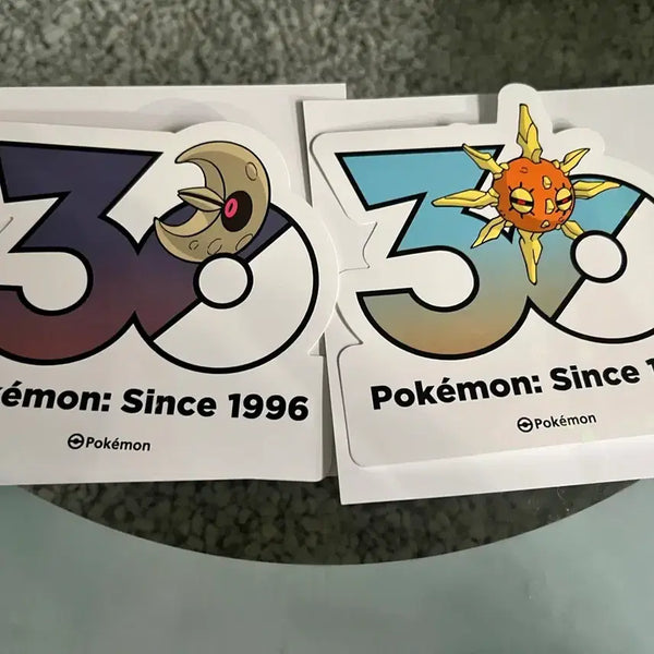 [BUNJANG] Pokemon 30th Anniversary Sticker Set - Solrock & Lunatone / 포켓몬 30주년 스티커 솔록+루나톤