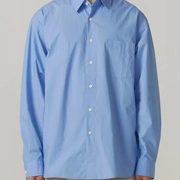[BUNJANG] Indelov Silky Typewriter Shirt SAX Size 3 / 인더로우 실키 타입라이터 셔츠 SAX 색상 3 사이즈 판매합니다.