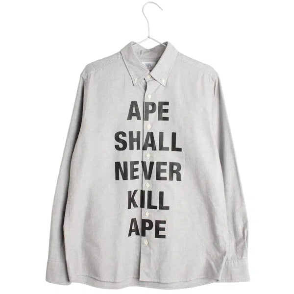 [BUNJANG] BAPE Oxford Shirt Size L / L 베이프 옥스포드 셔츠
