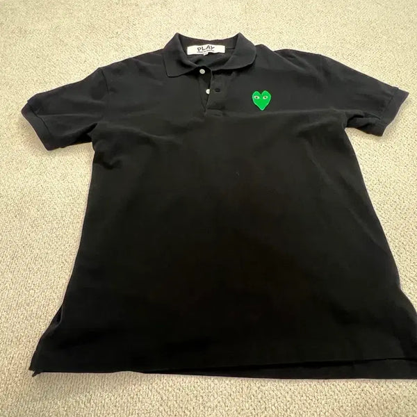 [BUNJANG] Comme des Garçons Cotton Polo Shirt Black 2XL / 꼼데가르송 카라티셔츠 2xl
