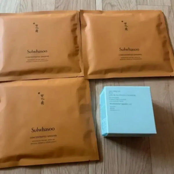 [BUNJANG] Sulwhasoo LEJE Cushion Foundation (Refill Included) with Concentrated Ginseng Renewing Cream Mask / 설화수 LEJE 쿠션 본품 리필+자음생마스크팩 3장