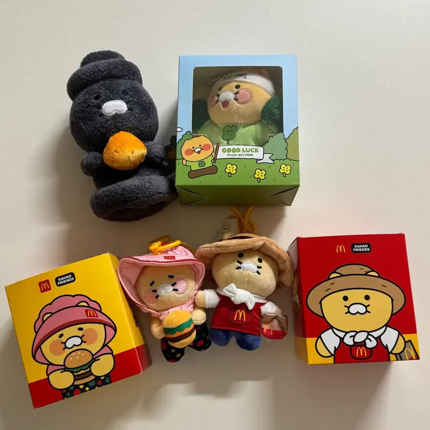 [BUNJANG] Kakao Friends Choonsik Doll Bundle (McDonald's, Dolhareubang, Lucky) / 카카오프렌즈 춘식이 인형 일괄 맥도날드 돌하르방춘식 행운춘식