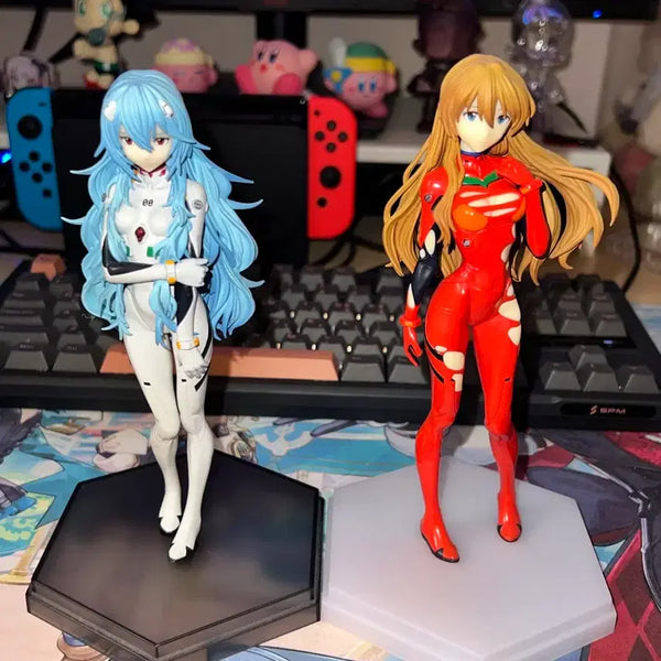 [BUNJANG] Evangelion Rei Ayanami (Long Hair) & Asuka Langley Soryu Figure Bundle Set / 일괄) 에반게리온 레이 장발 아스카 피규어