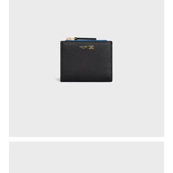 [BUNJANG] Celine Triomphe Stamping Compact Wallet Supple Grain Calfskin / 셀린느 트리옹프 스탬핑 컴팩트 지갑 서플 그레인 카프스킨