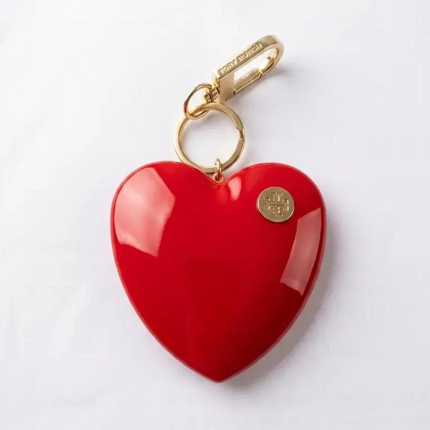 [BUNJANG] Tory Burch Heart Power Bank Keyring Red / 토리버치 하트 보조배터리 키링 | 정품 가방참 | 레드 | 충전 확인