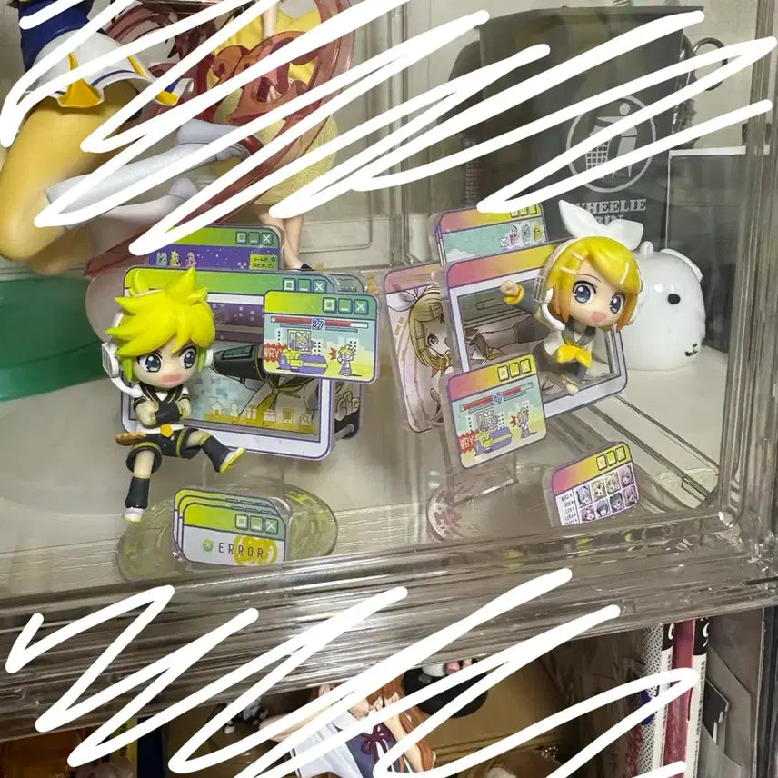 [BUNJANG] Vocaloid Kagamine Rin Len Window Figure Collection Bundle Set / 보컬로이드 카가미네 린 렌 윈도우 피규어 컬렉션 일괄