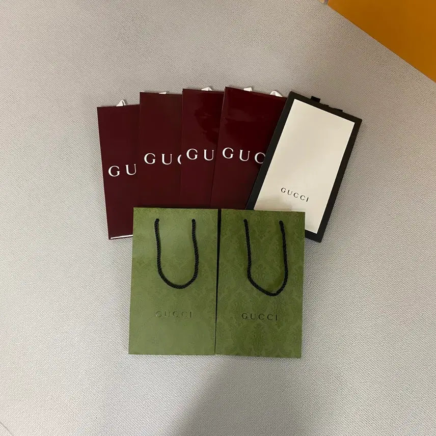 [BUNJANG] Gucci Shopping Bags Bundle Set / 구찌 쇼핑백 7장 일괄