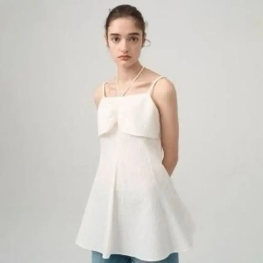 [BUNJANG] ON&ON Jacquard Bustier Blouse / 온앤온 뷔스티에 자가드 블라우스