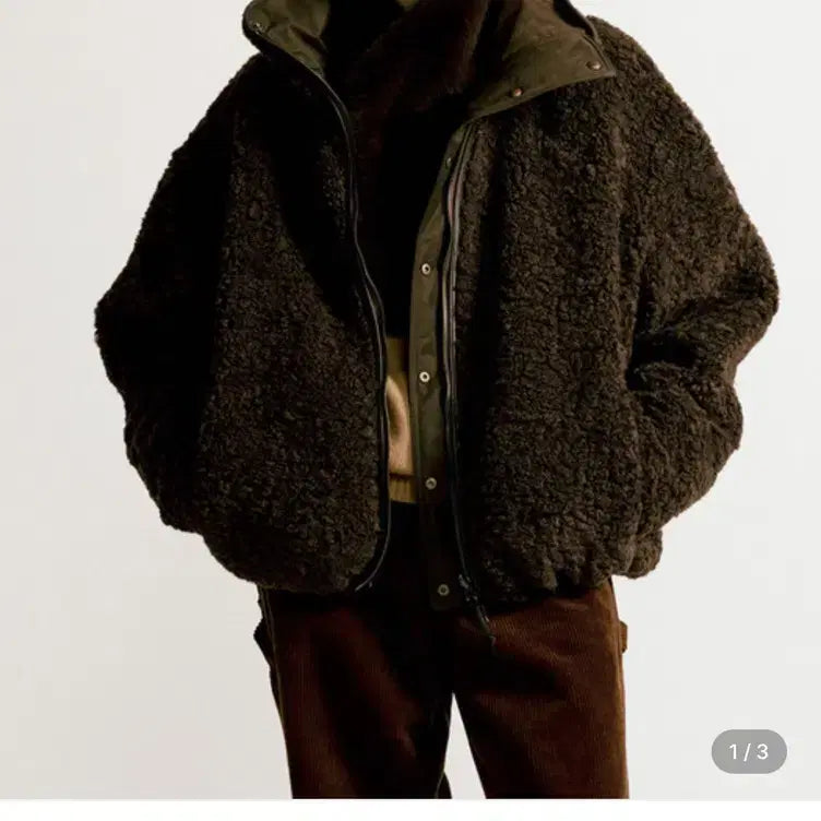 [BUNJANG] Nothing Written Pooh Reversible Jumper Dark Brown / 낫띵리튼 Pooh reversible jumper (Dark brown)