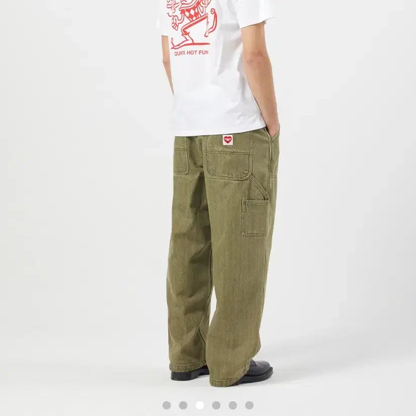 [BUNJANG] Carhartt WIP Ethan Double Knee Pants Leaf Enzyme Bleached Wash / (XL)칼하트 에단 더블 니 팬츠 리프 엔자임 블리치 워시드