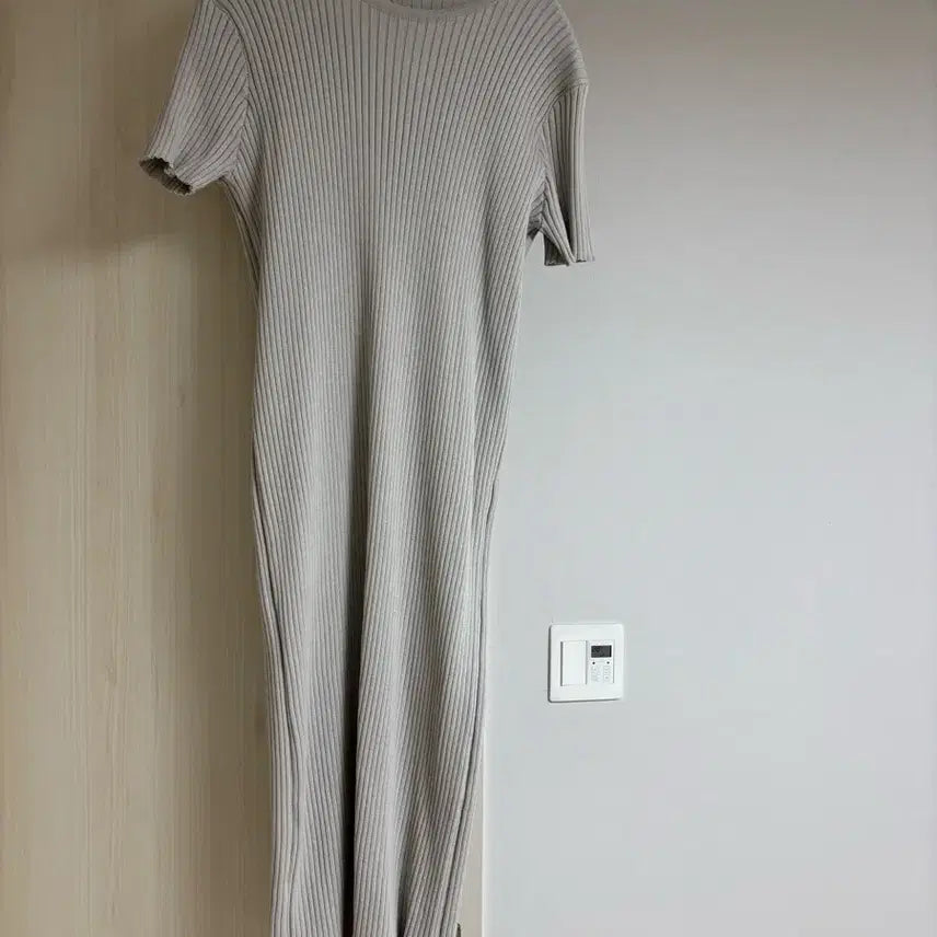 [BUNJANG] Ribbed Knit Mini Dress / 골지니트원피스