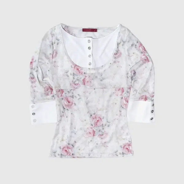 [BUNJANG] In N Yang Harmony Layered Top Rose / 인앤양인하모니 레이어드 탑 로즈