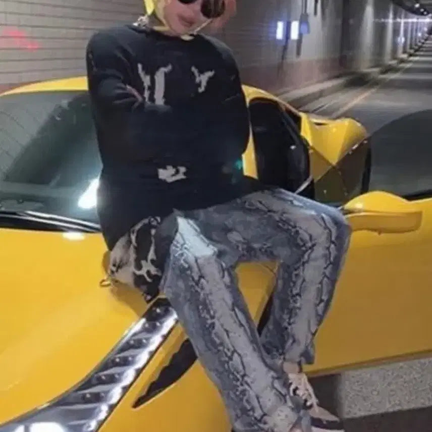 [BUNJANG] King Archive Python Pants / 킹아카이브 파이톤 팬츠(키드밀리가 착용한 브랜드)
