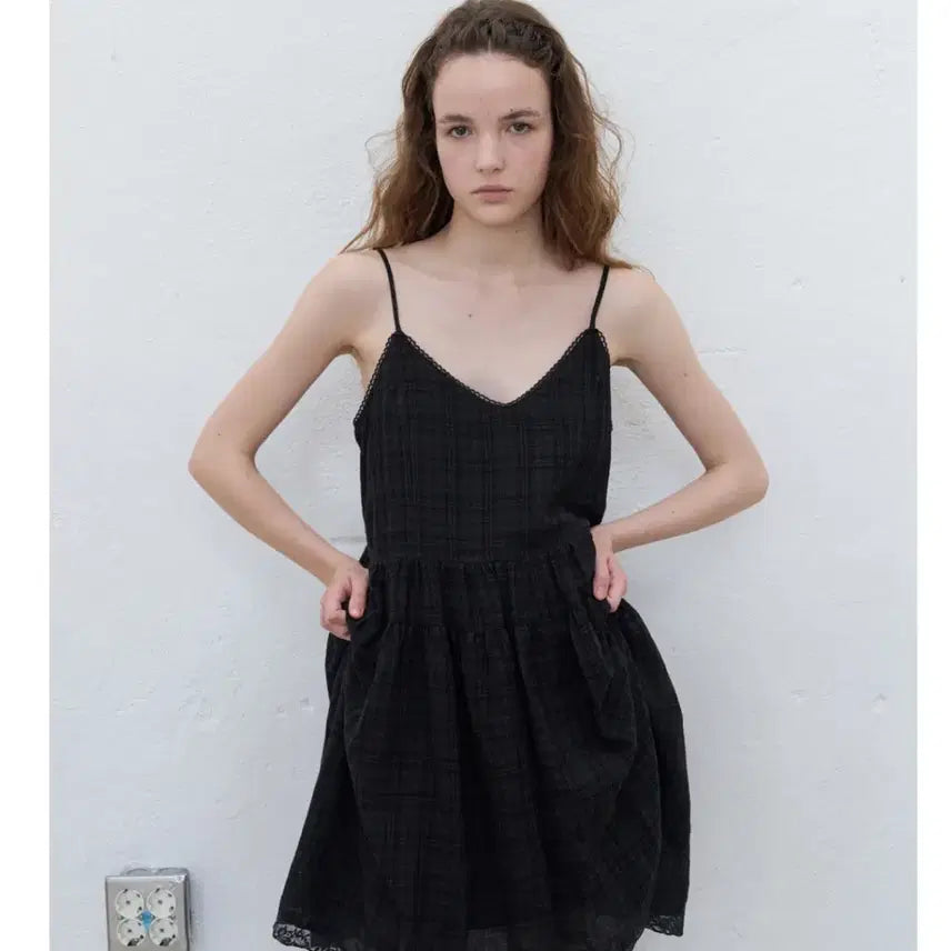 [BUNJANG] Foeto Vintage Bloom Check Dress / 포에토 foeto vintage bloom check dress체크원피스