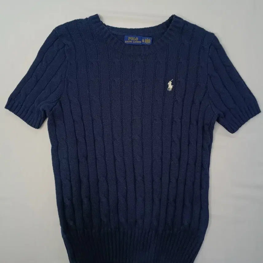 [BUNJANG] Polo Ralph Lauren Cable Knit Sweater Navy XL / 폴로 랄프로렌 케이블 니트 네이비 XL