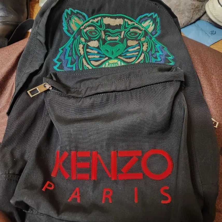 [BUNJANG] Kenzo Tiger Embroidery Backpack Canvas / 겐조 타이거 자수 백팩 팝니다