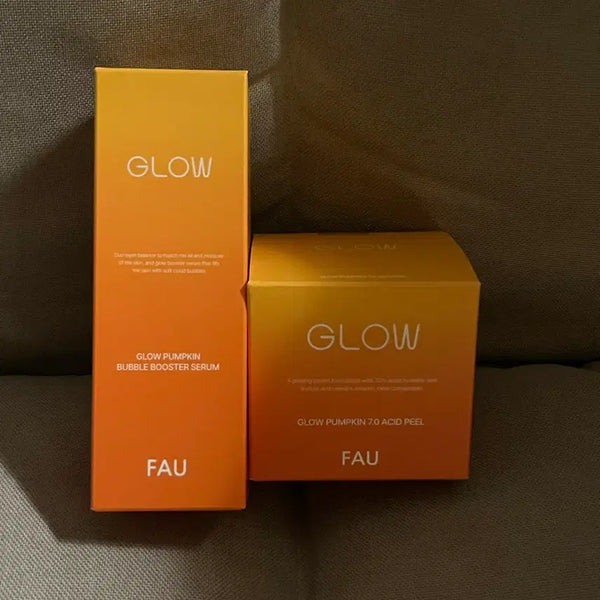 [BUNJANG] Fau Glow Pumpkin Bubble Booster Serum & Peel Set / 파우 글로우 펌킨 버블 부스터 세럼/필 세트
