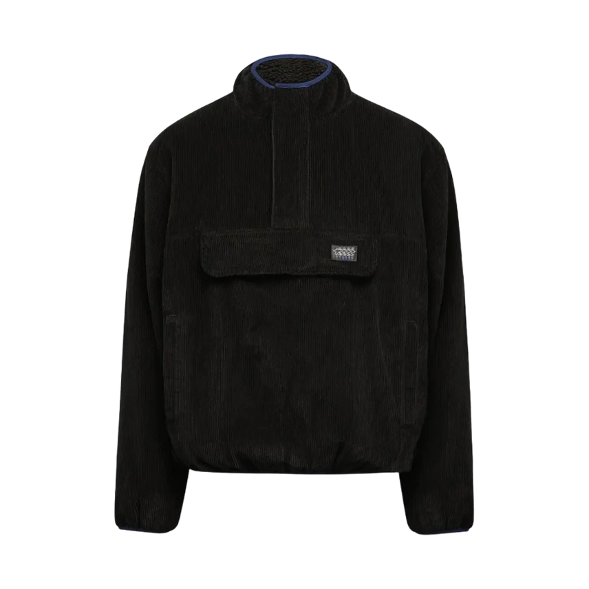 [BUNJANG] Stussy Corduroy Mock Neck Pullover Black / 스투시 코듀로이 모크넥 풀오버 블랙