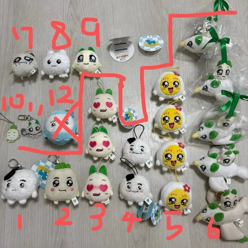 [BUNJANG] Kungya "Yeonchoburangri" Character Plushies and Keyrings / 양파쿵야 야채부락리 쿵야들 팝니다 !!
