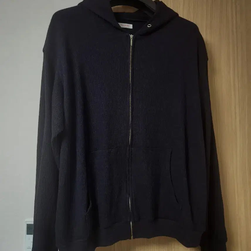 [BUNJANG] Everyone Waffle Hoodie Zip-up Navy Size 2 / 에브리원 와플 후디 집업 네이비 2사이즈 판매