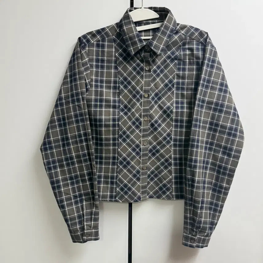 [BUNJANG] OHEO 24FW Check Green Shirt OS / 오헤시오 24FW 체크 그린 셔츠 OS