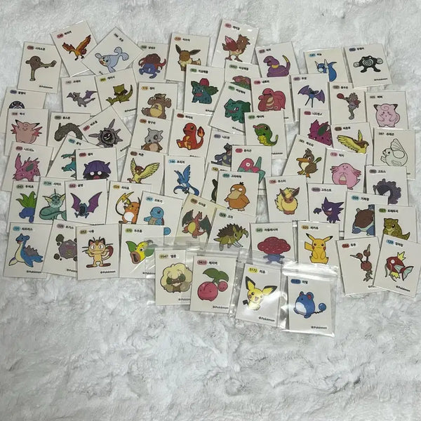 [BUNJANG] Pokemon Sticker Set (64 pcs) 30th Anniversary / 포켓몬 띠부씰 64장 일괄 30주년