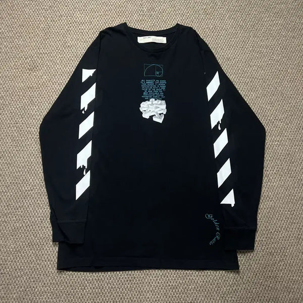 [BUNJANG] Off-White Dripping Arrows S/S Tee Black XXL / 오프화이트 드리핑 애로우 슬리브 블랙 XXL