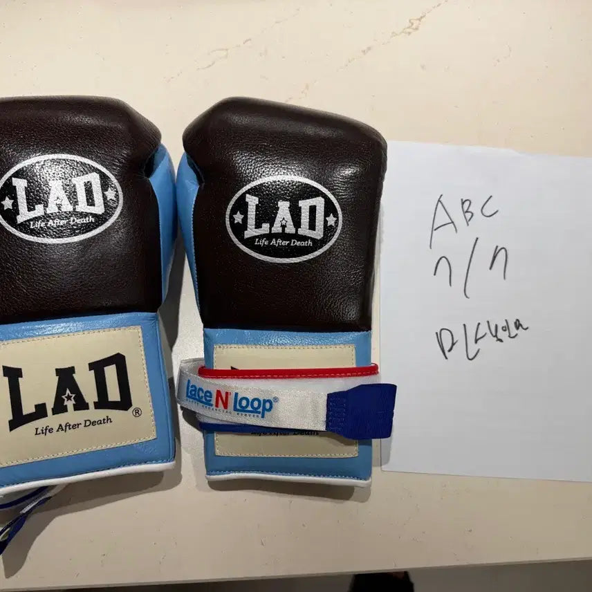 [BUNJANG] Rad Sniper Gloves 10 oz Sky Blue / Brown with Converter / 라드 스나이퍼 글러브 10 oz 스카이블루 / 브라운 컨버터 포함