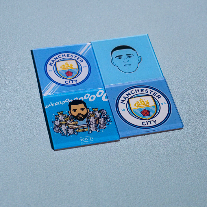 [BUNJANG] Manchester City Acrylic Magnet / 맨시티 아크릴 마그넷, 냉장고 자석