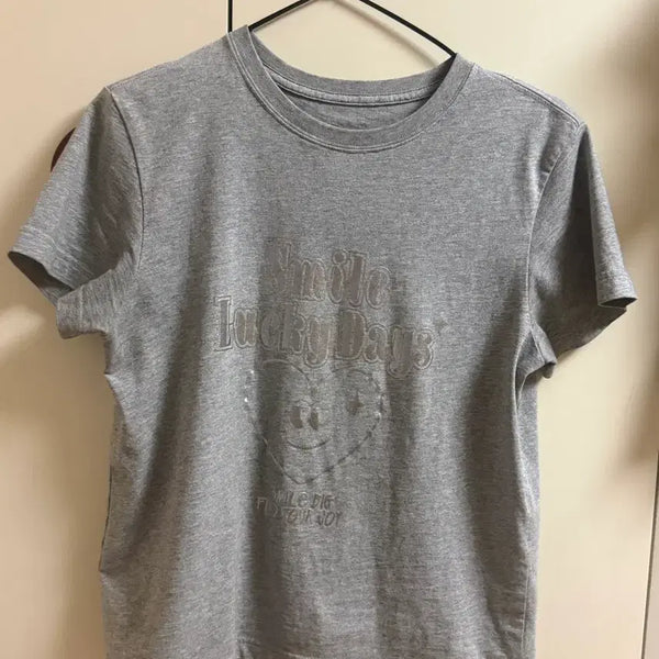 [BUNJANG] Gray T-Shirt / 그레이 티셔츠
