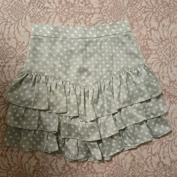 [BUNJANG] ZARA Polka Dot Ruffle Skirt - Size S / ZARA 도트 프릴 스커트 S