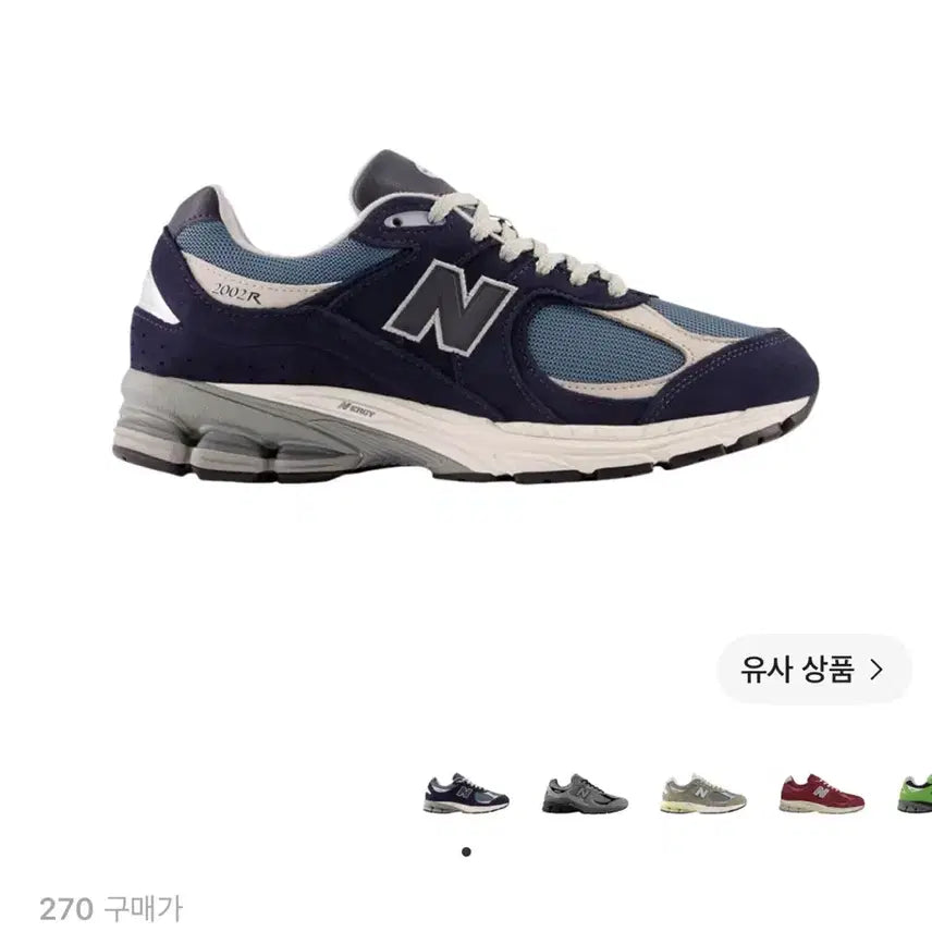[BUNJANG] New Balance 2002R Dark Navy Sneakers (Size 270) / 뉴발란스 2002R 다크 네이비 270