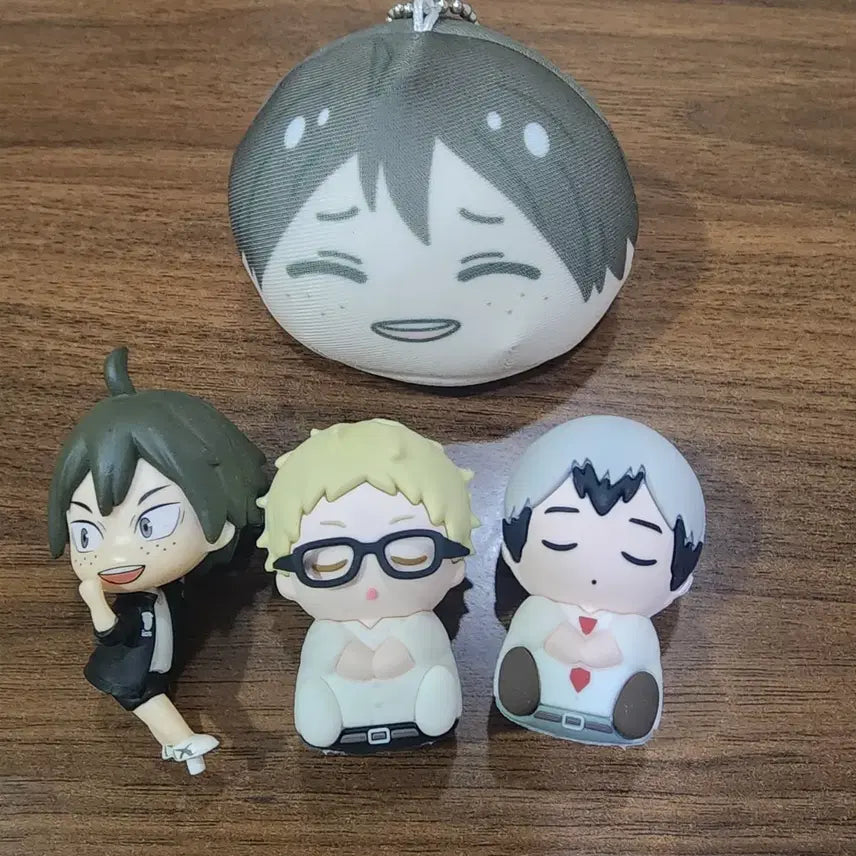 [BUNJANG] Haikyuu!! Manju Gacha Mini Figures Bundle - Yamaguchi, Tsukishima, Kita / 하이큐 만쥬 가챠 미니피규어 일괄 야마구치 츠키시마 키타