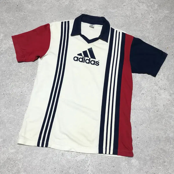 [BUNJANG] Adidas Cortez Big Logo Old School T-Shirt / 아디다스 코르티스 빅로고 올드스쿨 반팔 티셔츠