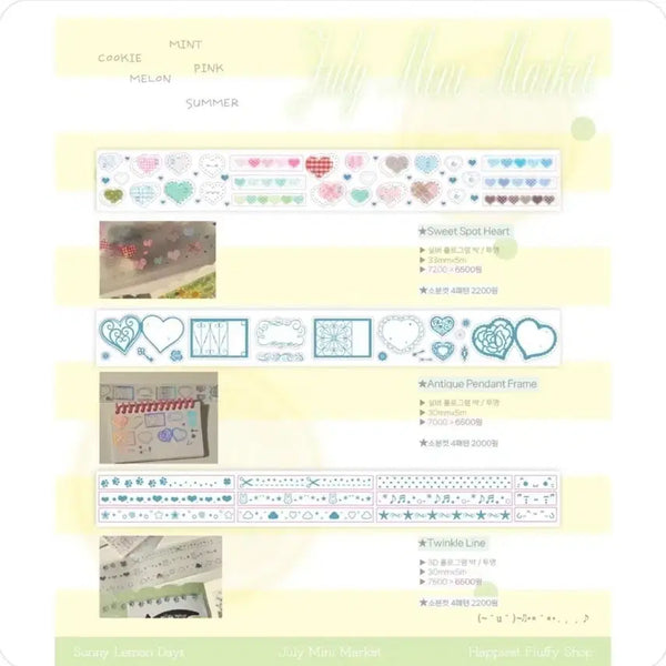 [BUNJANG] Haefl Shop Kiss Cut Stickers / 해플샵 키스컷