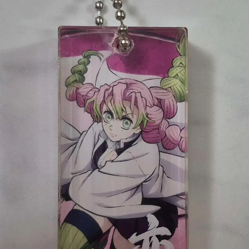 [BUNJANG] Demon Slayer Kanroji Mitsuri Acrylic Stick Keychain / 귀멸의 칼날 귀칼 칸로지 미츠리 아크릴 스틱 키링