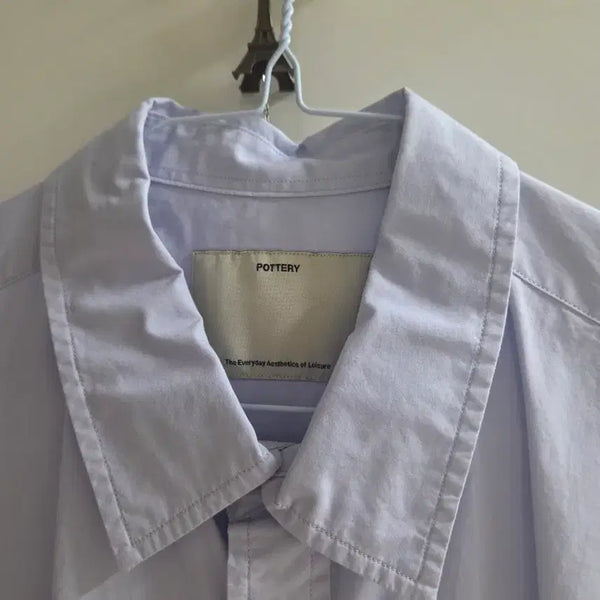 [BUNJANG] Pottery Comfort Linen Flower Shirt Size 2 / 포터리 컴포트 셔츠 린넨플라워 2사이즈