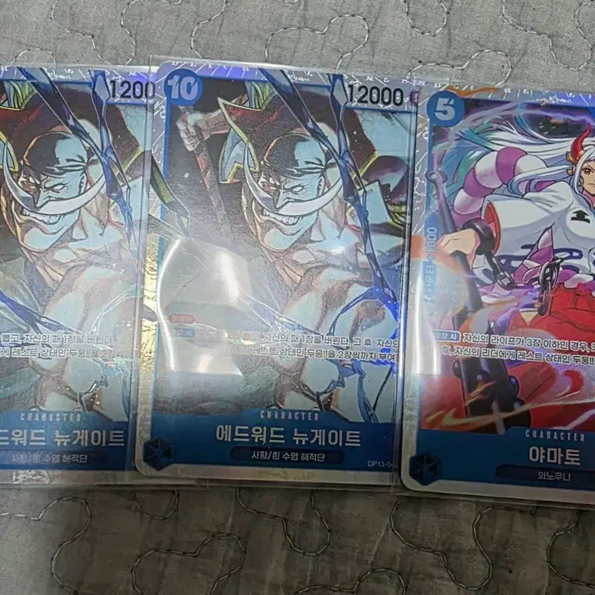 [BUNJANG] One Piece Card Game Romance Dawn 13th Edition Whitebeard SR (x2), Yamato SR (x1) / 원피스카드 13탄 흰수염 sr 2개, 야마토 sr 1개
