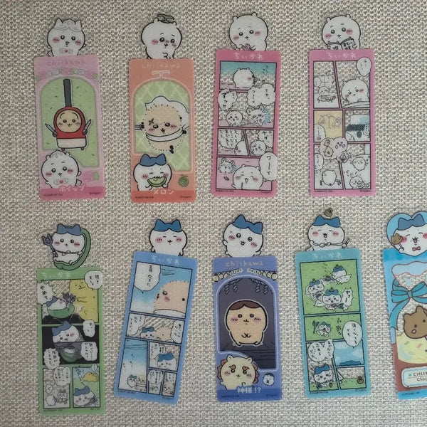 [BUNJANG] Chiikawa Bookmark Collection Markers / 치이카와 북마크 콜렉션 책갈피 굿즈 하치와레 우사기 모몽가 랏코