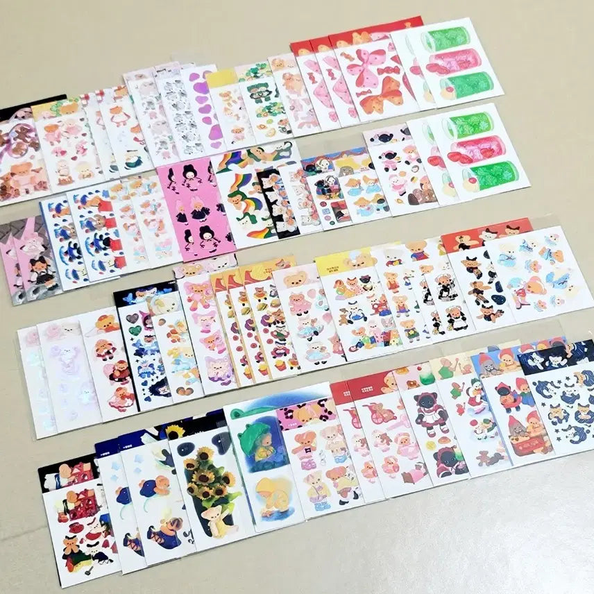 [BUNJANG] Yulbamgom Sealing Sticker Bundle Set / 율밤곰 다꾸 씰스티커 일괄 처분