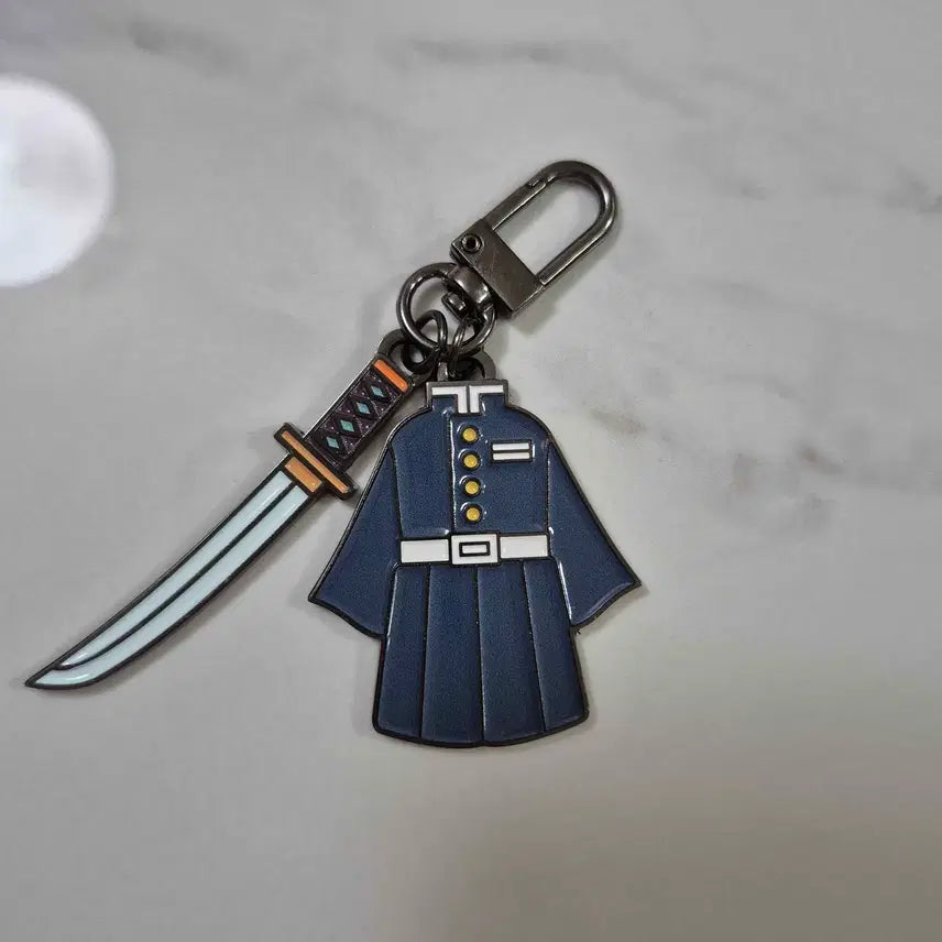 [BUNJANG] Demon Slayer Muichiro Tokito Nichirin Sword Keychain / 귀멸의 칼날 귀칼 무이치로 일륜도 키링