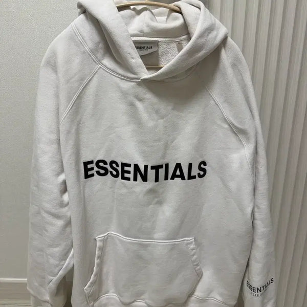 [BUNJANG] Fear of God Essentials Hoodie White / 에센셜 후드티